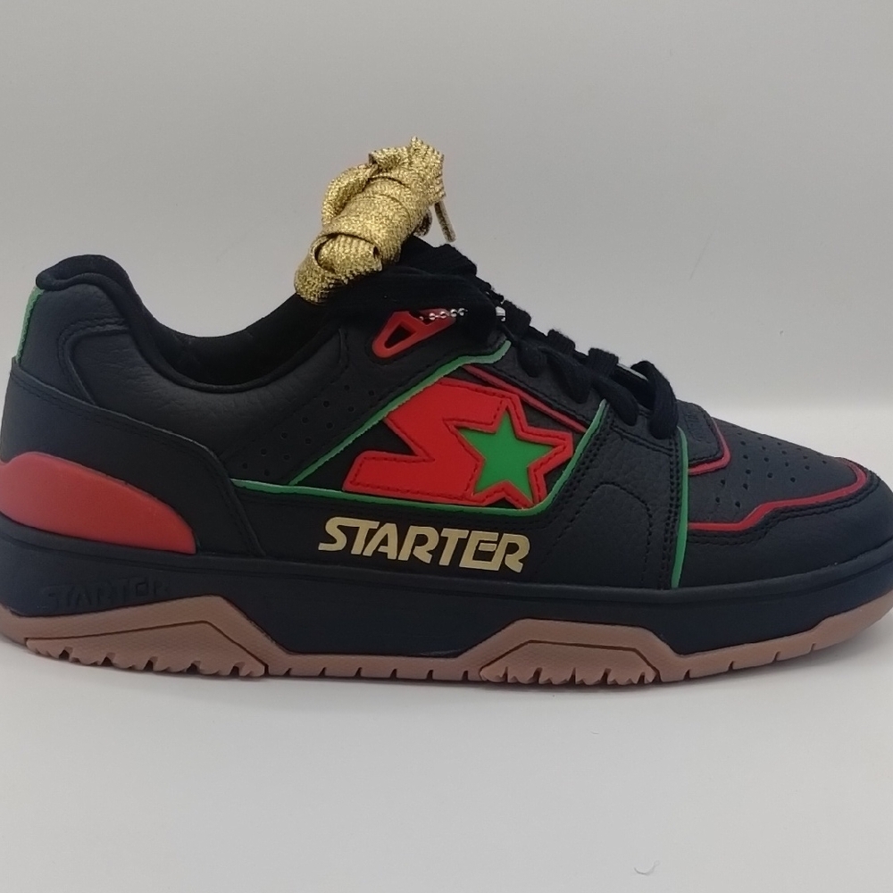 Ty Mopskin Black History Month Men's Black and Red Starter Sneakers